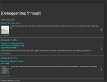 Tablet Screenshot of debuggerstepthrough.com